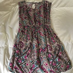 paisley print dress
